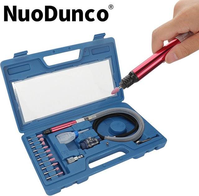 NuoDunco Pneumatisches Mini-Druckluft-Schleif- und Gravurset für Holz und Schmuck - Bild 1
