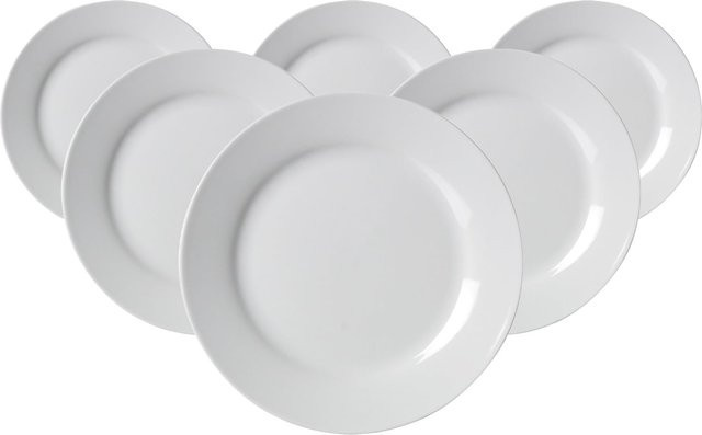 Ritzenhoff & Breker Dessertteller Bianco in Weiß, Durchmesser: 19 cm, 6er Set - Bild 1