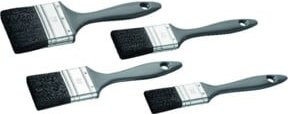 CIRET Lackier-Pinsel-Set 4-teilig mit schwarzen Borsten für lösemittelbasierte Lacke, Breite: 30 mm, 40 mm, 50 mm, 70 mm - Bild 1
