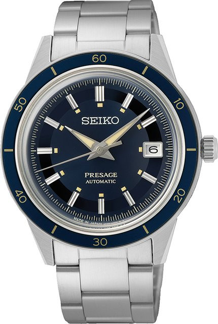Seiko Presage Armbanduhr, Automatik, Edelstahl, Blau, 41 mm, Herren - Bild 1