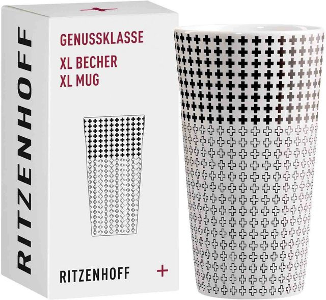 Ritzenhoff Kaffeebecher XL Genussklasse Weiß 525 ml - Bild 1