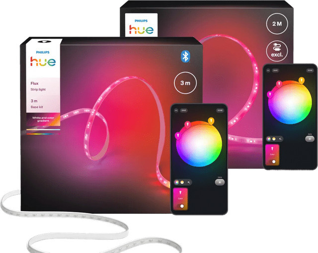 Philips Hue Flux LED-Streifen RGB Multicolour, dimmbar und kürzbar, 5 Meter - Bild 1