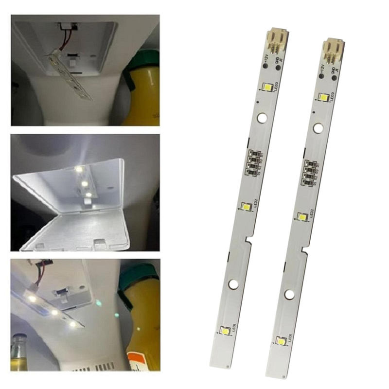 2er Set Ersatz-LED-Lichtleisten für Kühlschränke, Three Body, Kaltweiß, 12V - Bild 3