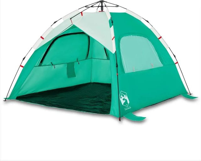 Furnicato Strandzelt in Meergrün mit Quick Release System B/T/H: 201 x 197 x 142 cm - Bild 1