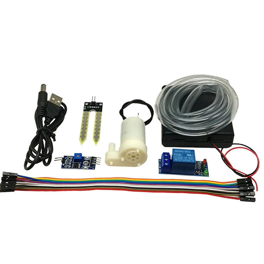 ALLOYSEED DIY Automatisches Bewässerungsset mit Bodenfeuchtigkeitssensor und Wasserpumpe für Arduino, Mehrfarbig - Bild 4