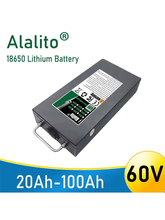 ALalito Li-Ion Akkupack 60V in Schwarz für 250-2000W Motorradbatterien - Bild 5
