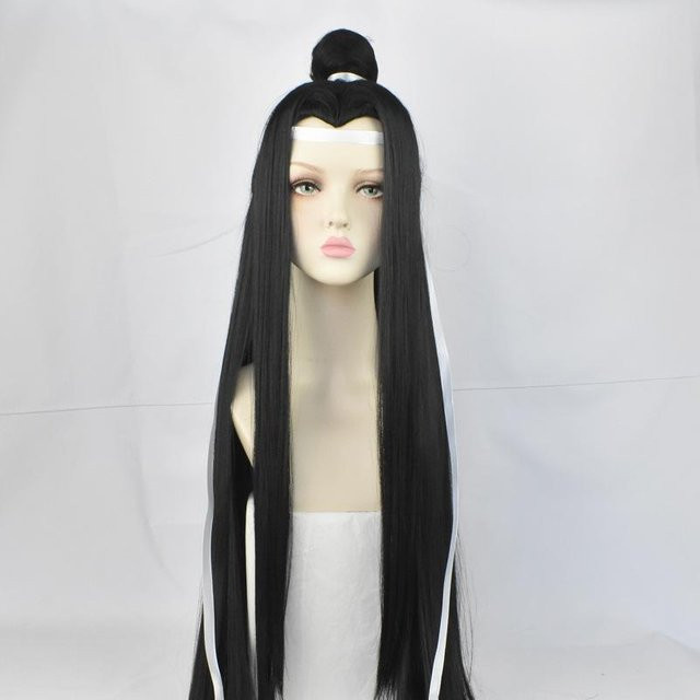 Magic Cos Perücke, langes glattes Haar, schwarz, One Size - Bild 1