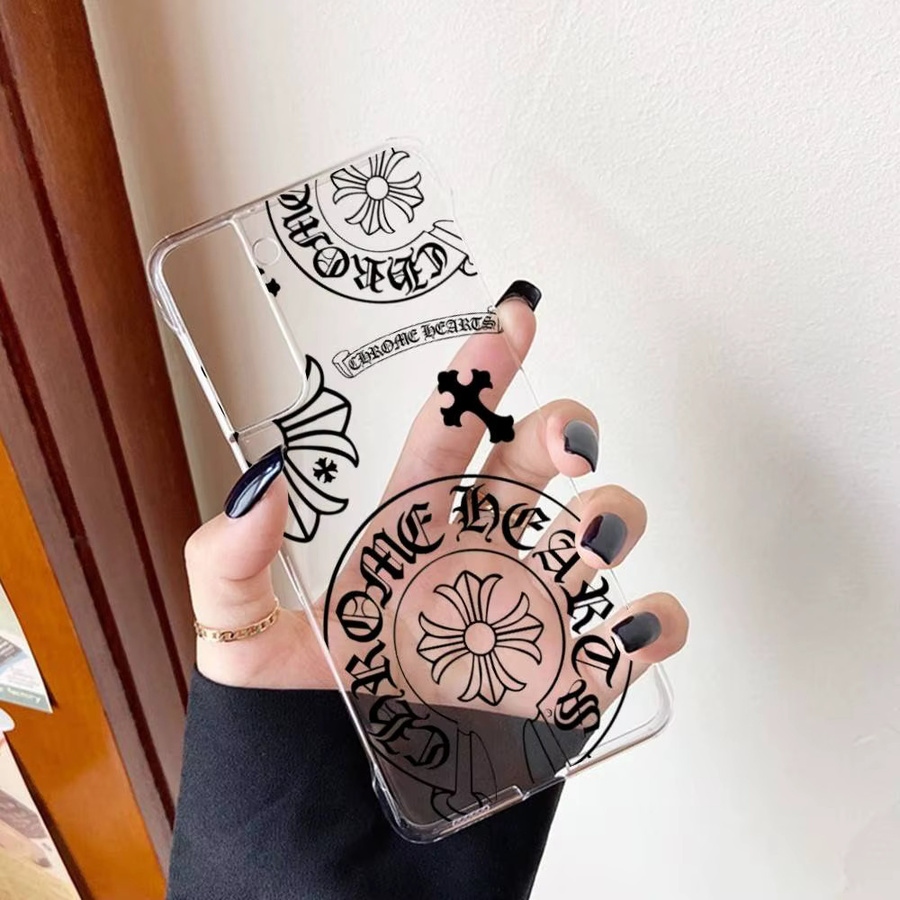 Transparente Handyhülle C-Chrome Hearts für Samsung Galaxy S20 S21 S22 S23 Lite Plus Ultra - Bild 2