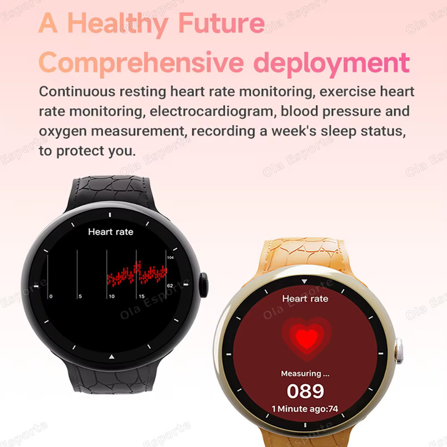 Ola Esporte Smartwatch, 2,09 Zoll AMOLED, Weiß, GPS, Unisex - Bild 4