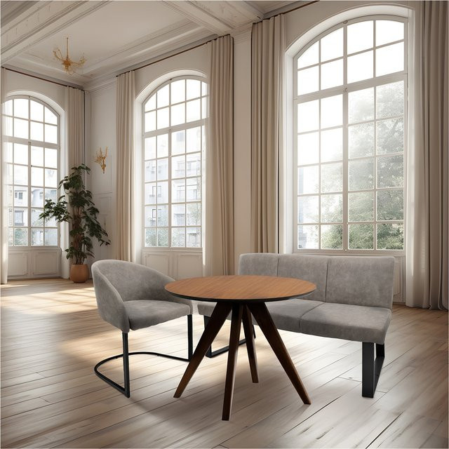 HTI-Living Esszimmerbank Vemal mit Kunstlederbezug im modernen Retro-Stil - Bild 1