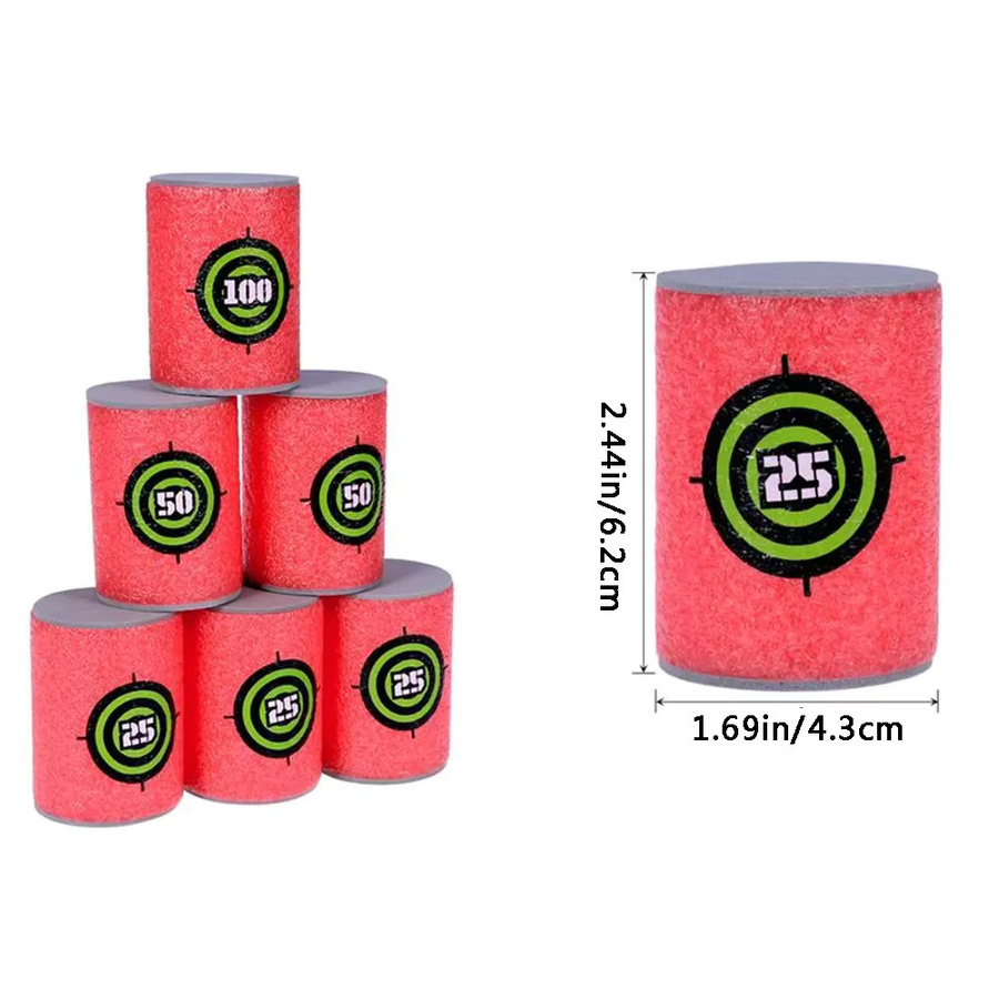 Nerf Ziel Dosen, Zubehör, 6-teiliges Set, Bunt / Mehrfarbig - Bild 3