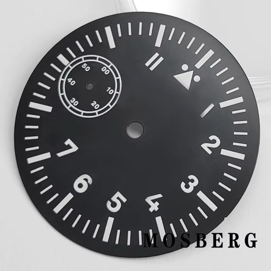 Zifferblatt für ETA 6497 ST3600, 39 mm, Schwarz, Automatikwerk, Unisex - Bild 1