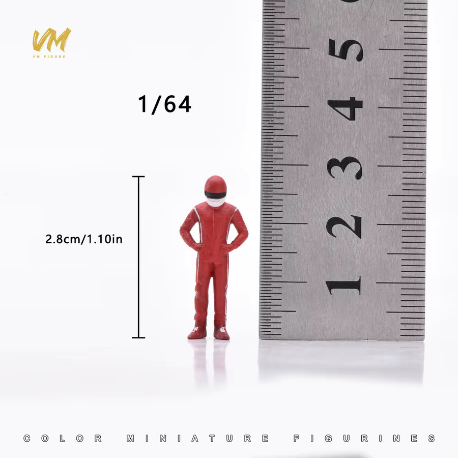 MAK Rennfahrer Männliche Figur, Bemalte Miniatur, 1:87, Einzelfigur - Bild 2
