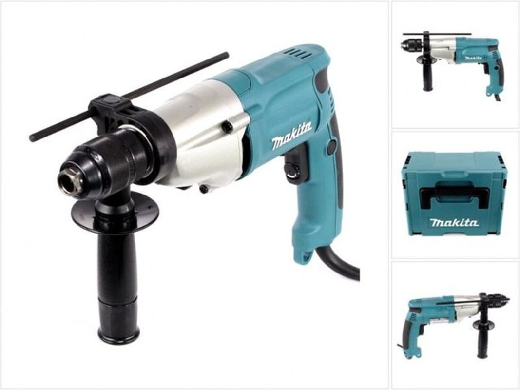 Makita 2-Gang-Elektronik-Bohrmaschine DP4011J mit 720 W in Schwarz-Blau - Bild 2