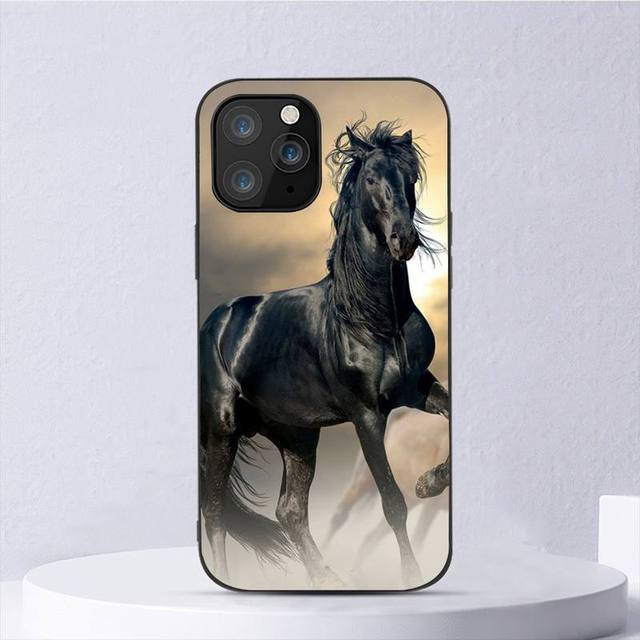 Handyhülle mit Laufendem Pferd Motiv für Apple iPhone Modelle in Multicolor - Bild 1