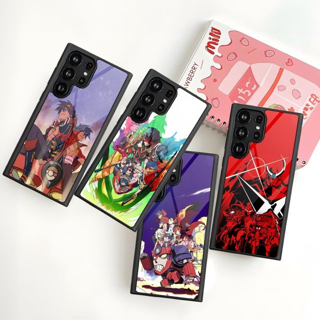 Gurren Lagann Cartoon Handyhülle für Samsung Galaxy S26 S25 S24 S23 S22 S21 S20 FE Edge Plus Ultra in Schwarz und Multicolour aus PC und TPU - Bild 1