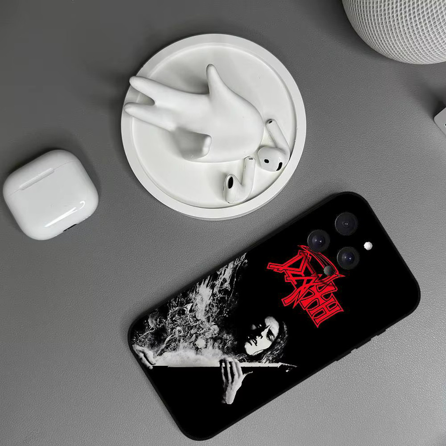 D-Death Band Handyhülle aus mattem Silikon für iPhone Modelle in Schwarz - Bild 6