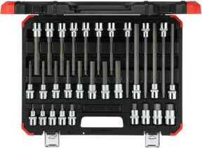 Gedore Bit-Satz Schraubendreher-Einsätze für Innensechskant-Schrauben in Rot und Schwarz aus Edelstahl - Bild 2