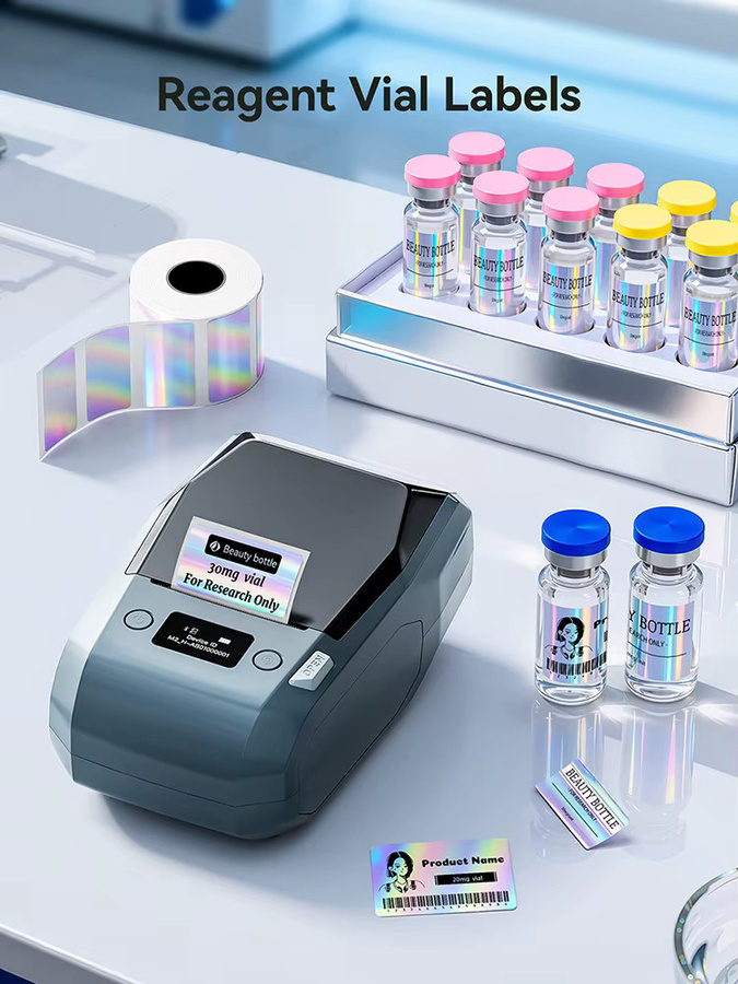 Niimbot M2 Thermotransfer-Etikettendrucker mit 300 DPI hochauflösendem Druck, kabellos, unterstützt Telefon und PC, Druckbreite: 20–50 mm - Bild 5