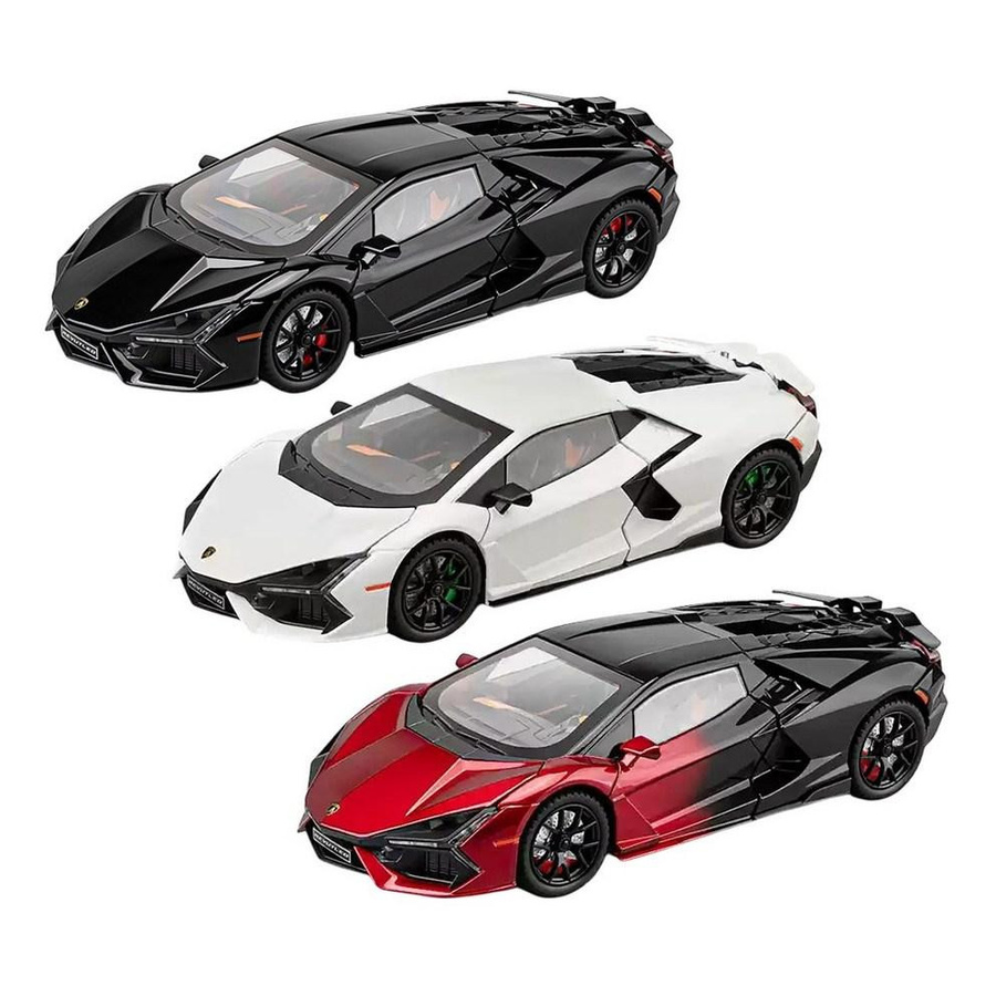Lamborghini Revuelto Supercar Rennauto Modellauto 1:24 Legierung Schwarz - Bild 2