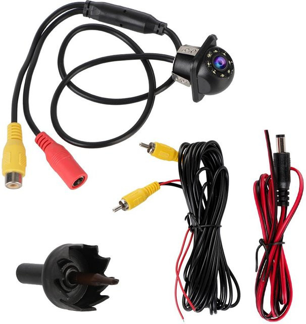 LEEPEE Automotive Parts Weitwinkel-Rückfahrkamera mit 8 LEDs und Infrarot-Nachtsicht, 170 Grad Sichtfeld, Farbe: Black - Bild 1