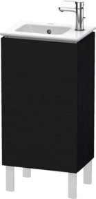 Duravit L-Cube Waschtischunterschrank mit Glastüren in Schwarz Matt, B/T/H: 42 x 29,4 x 70,4 cm - Bild 1