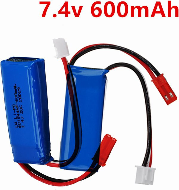 WLtoys LiPo-Akku 2S 7,4V 600mAh 20C für RC-Autos K969 K979 K989 K999 P929 P939 - Bild 1