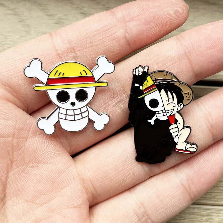 Bandai One Piece Luffy Anime Anstecknadeln, Emaille, Unisex - Bild 3