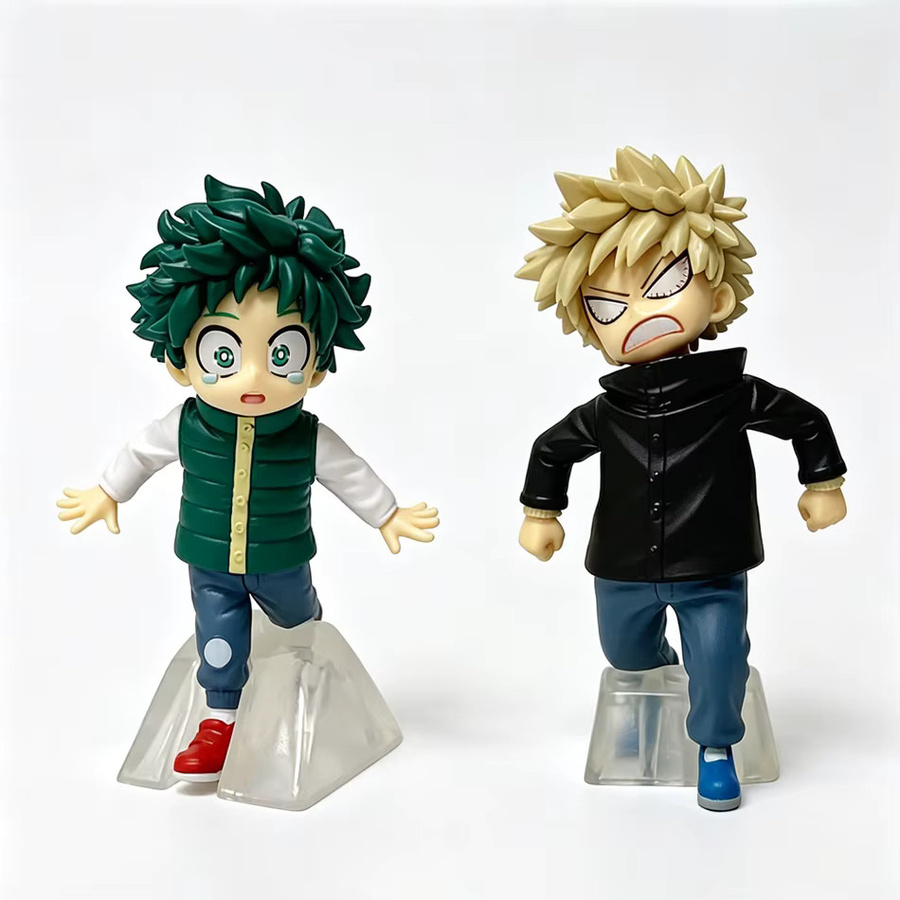 Bandai My Hero Academia Q-Version Figur, Izuku Midoriya & Katsuki Bakugo, Anime-Ornament - Bild 5