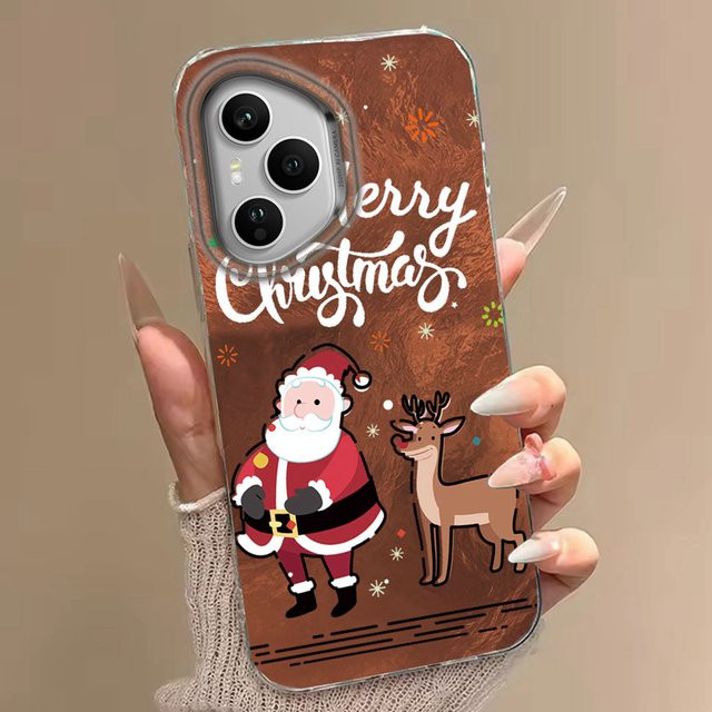 Frohe Weihnachten Santa Elch Handyhülle für Honor Modelle in Multicolor - Bild 1