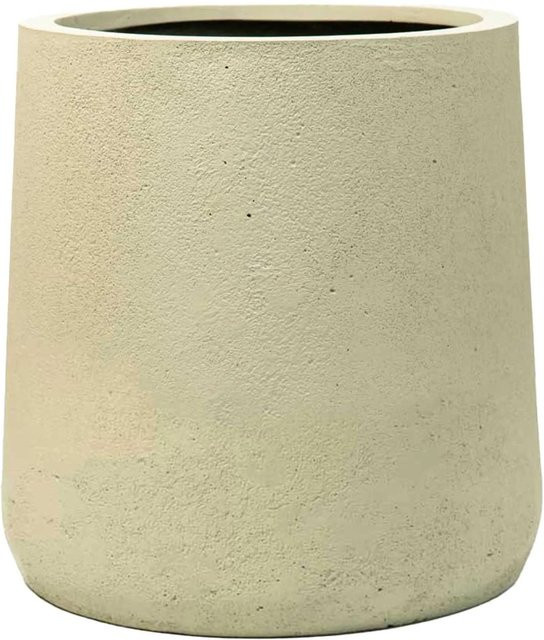 Vivanno Blumentopf Vekra in Betonoptik aus Fiberglas, Farbe: Beige, B/T/H: 42 x 42 x 40 cm - Bild 1