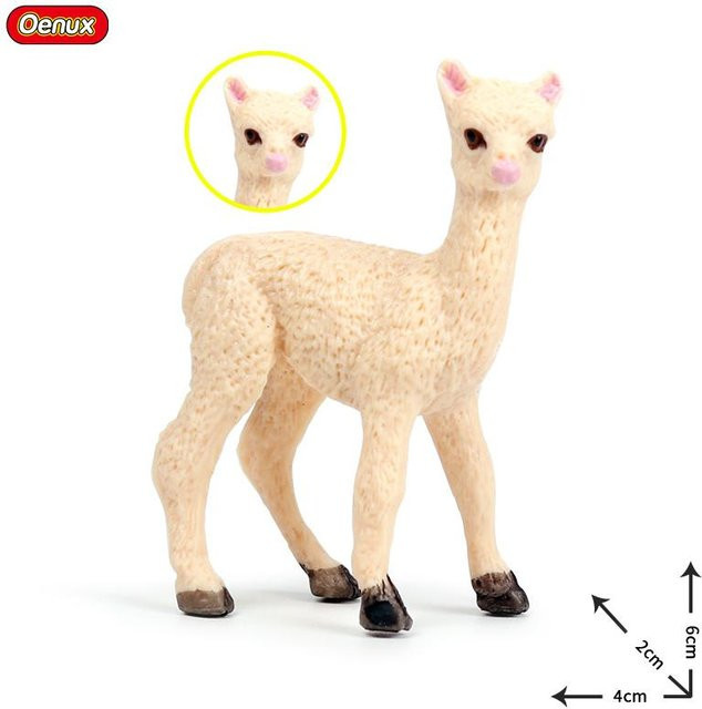 Oenux Wildtiere Wüstenkamel Esel Alpaka Antilope Elch Hirsch, Actionfiguren, ab 3 Jahre - Bild 1