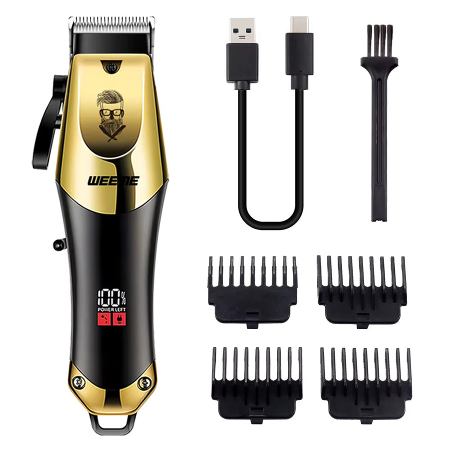 XMSJ Elektrischer Vintage T9 Haarschneider, Herren, Schwarz-Gold - Bild 3