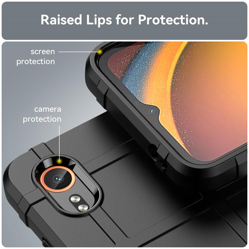 Stoßfeste und robuste TPU-Schutzhülle in Schwarz für dein Samsung Galaxy Xcover 6 Pro - Bild 5