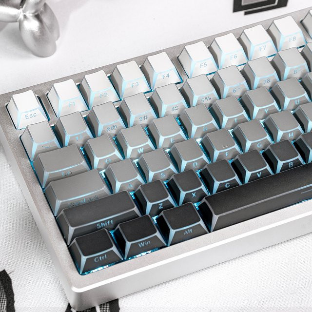 Venit Keys Polar Day Keycaps Cherry Profile Double Shot PBT mit Side Shine Through für mechanische MX-Tastaturen - Bild 1
