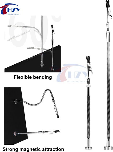 TOOKKS Löthilfe mit Magnetfuß, flexiblen Armen, PCB-Halter und Krokodilklemmen für Elektronikreparaturen - Bild 1