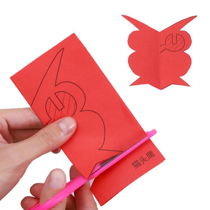 Yiran bag Papierschneideset mit 96 Blättern und kindersicherer Schere in Mehrfarbig für Kinder zum Basteln - Bild 2