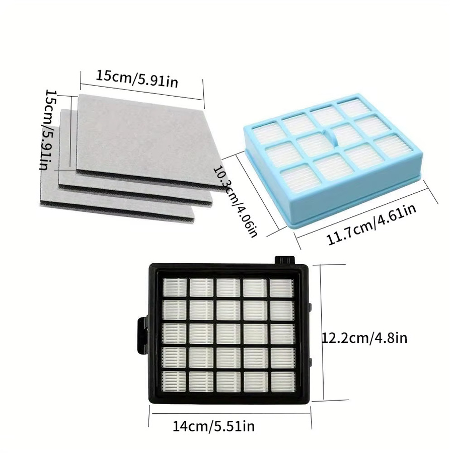 Philips HEPA-Filter und Motor-Baumwollfilter Set für Staubsauger Modelle FC8134 FC8135 FC8136 FC8142 FC8146 FC8148 FC8140 FC8144 FC8149 - Bild 1