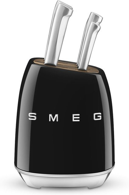 Smeg Messerblock KBSF02BL schwarz, 6-teilig - Bild 1