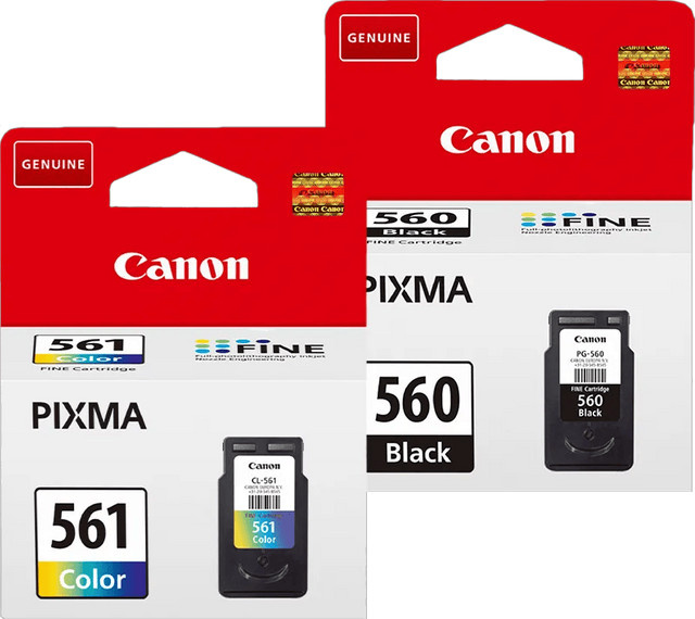 Canon PG-560 und CL-561 Druckerpatronen Kombipack für Tintenstrahldrucker (Schwarz und Multicolor) - Bild 1