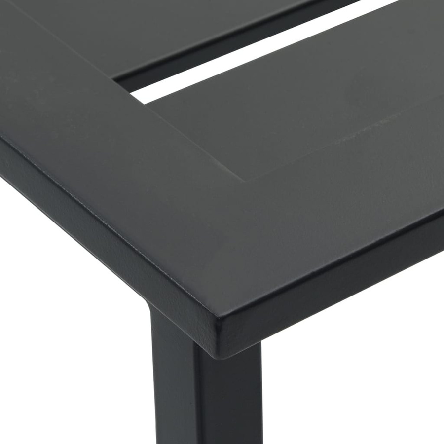 vidaXL Barhocker 4er Set Schwarz aus pulverbeschichtetem Stahl B/T/H: 38 x 38 x 80 cm - Bild 5