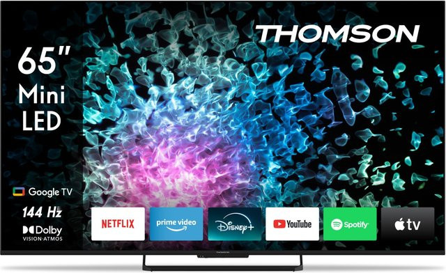 Thomson 65MG7C15 Mini LED Smart-TV in Schwarz mit 4K Ultra HD, HDR und 144 Hz - Bild 1
