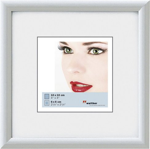 Walther Design Galeria Bilderrahmen aus Kunststoff in Weiß, B/H: 21,3 x 21,3 cm - Bild 1