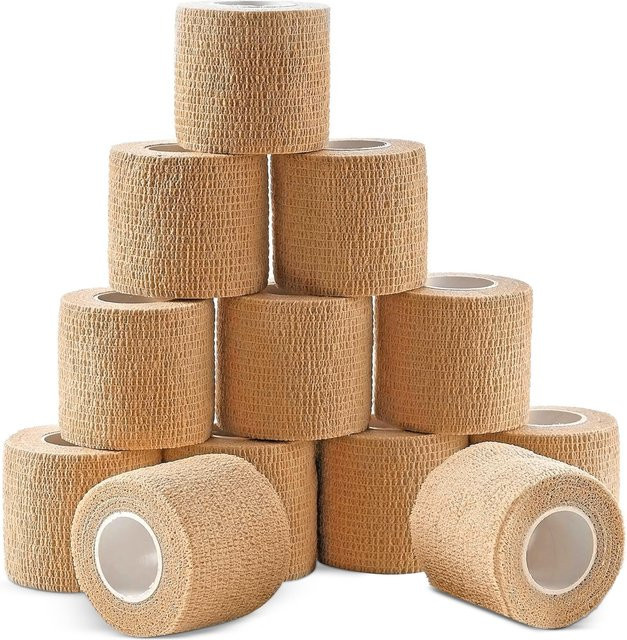 Elastische Tattoo Bandage Beige Selbstklebendes Sport Klebeband für Finger Handgelenk und Knöchel - Bild 1