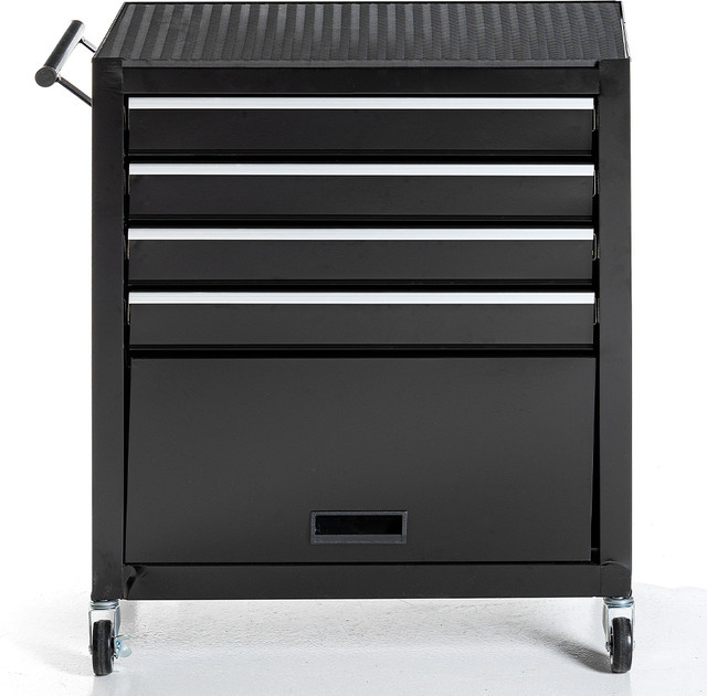 Tech-Craft Werkstattwagen in Schwarz mit 4 Schubladen, B/T/H: 78,0 x 62,0 x 33,0 cm - Bild 1
