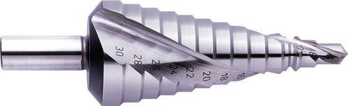 Exact HSS Stufenbohrer 07028 in Silber mit 3-Flächenschaft und einer Gesamtlänge von 98 mm - Bild 1