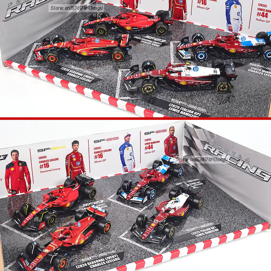 Bburago Ferrari 4-Fahrzeuge-Box, Legierungsautomodell-Druckguss, 1:43, Set / Bundle, ab 3 Jahre - Bild 2