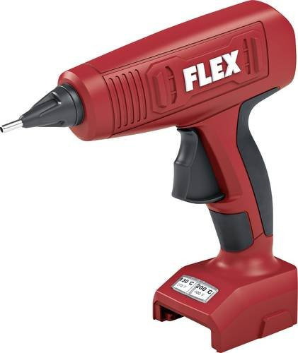 Flex GG 200 18 Akku Heißklebepistole in Rot mit 11mm Klebestiften - Bild 1