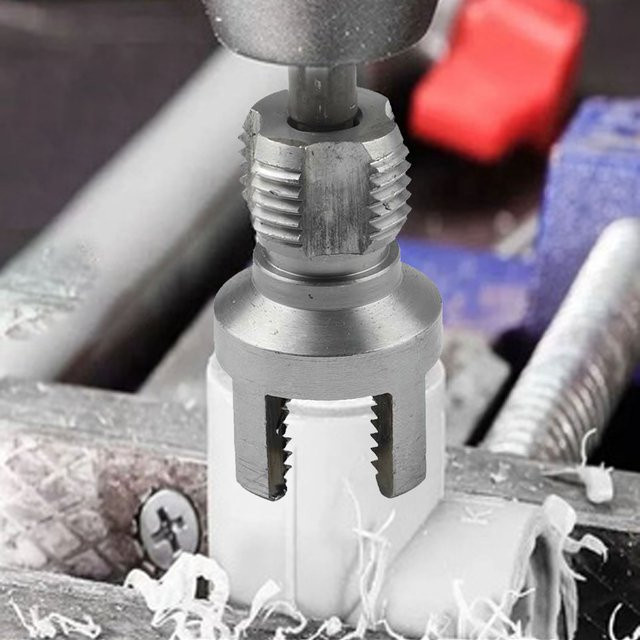 Vibratite PVC Rohr Einfädler für PPR Wasserrohre, Innengewinde Öffner für 20 mm und 25 mm, Farbe: Silber - Bild 1