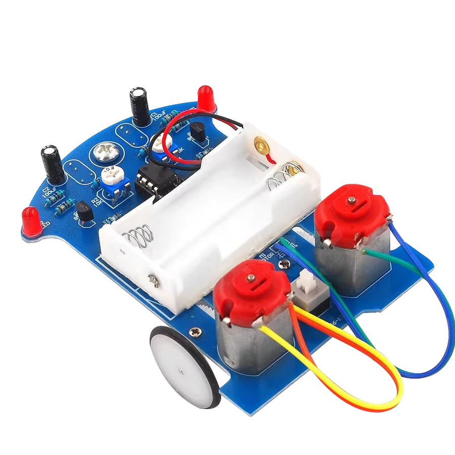 Aideepen D2-5 DIY Kit Intelligente Tracking Linie Auto, Elektronische Produktion Montage Smart Auto DIY Löten Praxis Kit, Fahrzeuge - Bild 4